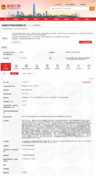 z6尊龙凯时，盐城乾丰节能科技有限公司违反《中华人民共和国产品质量法》等被处罚
